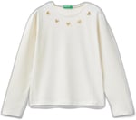 United Colors of Benetton Etek Ucu Logo Etiketli Yaka Detaylı Uzun Kollu T-Shirt T-Shirt Kız çocuk