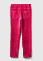 United Colors of Benetton Kadife Jegging Kız Çocuk Tayt, Fuşya, XL