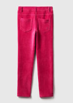 United Colors of Benetton Kadife Jegging Kız Çocuk Tayt, Fuşya, XL