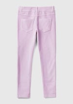 United Colors of Benetton Kadife Jegging Kız Çocuk Tayt, Lila, XL