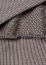 United Colors of Benetton Kız Çocuk Antrasit Kontrastlı Logo Etiketli Kapüşonlu Fermuarlı Oversize Sweatshirt