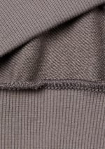 United Colors of Benetton Kız Çocuk Antrasit Kontrastlı Logo Etiketli Kapüşonlu Fermuarlı Oversize Sweatshirt