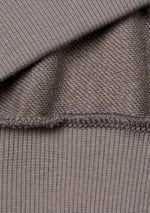 United Colors of Benetton Kız Çocuk Antrasit Kontrastlı Logo Etiketli Kapüşonlu Fermuarlı Oversize Sweatshirt