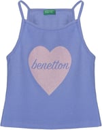 United Colors Of Benetton Kız Çocuk Atlet BNT-G21220 MAVİ 10-11 Yaş