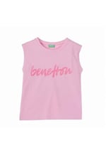 United Colors Of Benetton Kız Çocuk Atlet BNT-G21262 PEMBE 8-9 Yaş