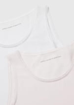 United Colors of Benetton Kız Çocuk Beyaz-Pembe 2'li Atlet