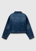 United Colors of Benetton Kız Çocuk Koyu Denim Denim Ceket