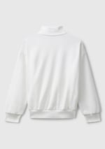 United Colors Of Benetton Kız Çocuk Önü Logo Nakışlı Cepli Fermuarlı Dik Yaka Sweatshirt