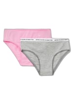 United Colors of Benetton Kız Çocuk Pembe Logo Detaylı Klasik Kesim 2'li Külot Seti