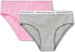 United Colors of Benetton Kız Çocuk Pembe Logo Detaylı Klasik Kesim 2'li Külot Seti