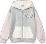 United Colors of Benetton Kız Çocuk Pembe Mix JACKET W/HOOD L/S
