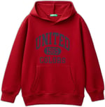 United Colors of Benetton Önü Logo Baskılı Ribanalı Kapüşonlu Sweatshirt Kapüşonlu Sweatshirt Erkek çocuk - Bedenler: S, M, L, XL, EL, KL