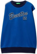 United Colors of Benetton Önü Logo Baskılı Bisiklet Yaka Ribanalı Sweatshirt Sweatshirt Erkek çocuk