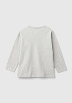 United Colors of Benetton Önü Logo Baskılı Bisiklet Yaka Uzun Kollu T-Shirt T-Shirt Erkek çocuk
