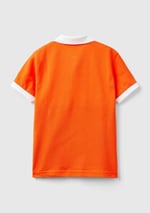 United Colors of Benetton Önü Logo İşlemeli Renk Bloklu Polo Tişört Polo T-Shirt Erkek çocuk