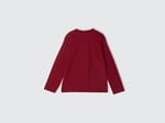 United Colors of Benetton Önü Pullu Baskı Detaylı Etek Ucu Yuvarlak Uzun Kollu T-Shirt T-Shirt Kız çocuk