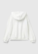 United Colors of Benetton Önü Su Bazlı Logo Baskılı Kapüşonlu Sweatshirt Kapüşonlu Sweatshirt Kız çocuk