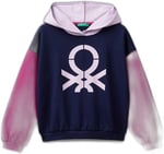 United Colors of Benetton Önü Su Bazlı Logo Baskılı Kapüşonlu Sweatshirt Kapüşonlu Sweatshirt Kız çocuk