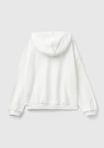 United Colors of Benetton Önü Su Bazlı Logo Baskılı Kapüşonlu Sweatshirt Kapüşonlu Sweatshirt Kız çocuk