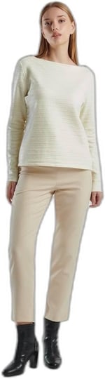 United Colors of Benetton Pamuk Karışımlı Omzu Düğme Detaylı Kayık Yaka Kısa Sweatshirt Sweatshirt Kadın