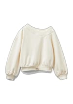 United Colors of Benetton Regular Fit Ribana Detaylı Asimetrik Yaka Sweatshirt Sweatshirt Kız çocuk