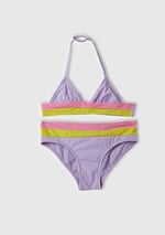 United Colors of Benetton Renk Bloklu Üçgen Kesim Bikini Takımı Bikini Kız çocuk