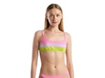 United Colors of Benetton Renk Bloklu Ayarlanabilir Askılı Bağlamalı Bikini Üstü Bikini Kadın