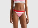 United Colors of Benetton Renk Bloklu Brezilya Modeli Normal Bel Bikini Altı Bikini Kadın