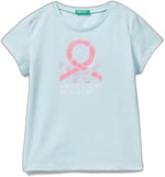 United Colors of Benetton Simli Benetton Yazılı T-Shirt T-Shirt Kız çocuk