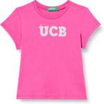 United Colors of Benetton Simli Benetton Yazılı T-Shirt T-Shirt Kız çocuk
