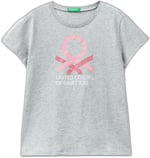 United Colors of Benetton Simli Benetton Yazılı T-Shirt T-Shirt Kız çocuk