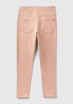 United Colors of Benetton Streç Kumaşlı Arkası Logo Detaylı 4 Cepli Tayt Pantolon Pantolon Kız çocuk