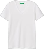 United Colors of Benetton V Yaka Basic T-Shirt T-Shirt Kadın
