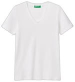 United Colors of Benetton V Yaka Basic T-Shirt T-Shirt Kadın
