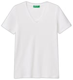 United Colors of Benetton V Yaka Basic T-Shirt T-Shirt Kadın