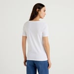 United Colors of Benetton V Yaka Basic T-Shirt T-Shirt Kadın