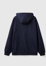 United Colors of Benetton%100 Pamuk Dar Kesim Fermuarlı Kapüşonlu Sweatshirt Kapüşonlu Sweatshirt Erkek