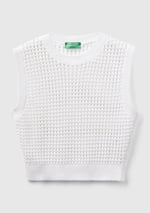 United Colors of Benetton%100 Pamuk Örgü Motifli Kalın Askılı Süveter Süveter Kadın