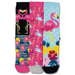 United Oddsocks -3 Oddsocks Kadınlar için - Martha (Flamingos) UK 4-8