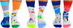 United Oddsocks Piste Kayak 39-46 6'lı set içinde - çorap