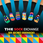 United Oddsocks The Sock Exchange - Kutu 6 Erkek Tek Çorap - Birleşik Krallık 6-11, EUR 39-46 6
