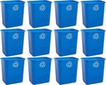 United Solutions 7 Galon / 28 Quart Yer Tasarruflu Çöp Sepeti, Masa Altına ve Küçük, Ticari Alanlara, Mutfak, Ev Ofis ve Yurt Alanlarına Uygun, Temizlemesi Kolay, 2'li Paket, Siyah, (WB0338)