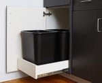 United Solutions 7 Galon / 28 Quart Yer Tasarruflu Çöp Sepeti, Masa Altına ve Küçük, Ticari Alanlara, Mutfak, Ev Ofis ve Yurt Alanlarına Uygun, Temizlemesi Kolay, 2'li Paket, Siyah, (WB0338)