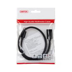 UNITEK USB 3.0 A Fiş USB A Jak/Uzatma Kablosu / 2 Metre, Siyah/Uzatma Yazıcı, Klavye, Kart Okuyucu vs. için/Y-C459GBK