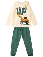 Up Dozer Erkek Çocuk T-shirt Pantolon Takım