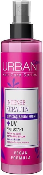 URBAN Care Intense Keratin Aşırı Yıpranmış Cansız Saçlara Özel Sıvı Saç Bakım Kremi 200 ml- Vegan