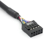 USB 3.0 19 Pin Erkek USB 2.0 9 Pin Dişi Anakart Kablo Adaptörü ale/Dişi Konut Dönüştürücü (9Pin Dişi 12cm)