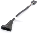 USB 3.0 19 Pin Erkek USB 2.0 9 Pin Dişi Anakart Kablo Adaptörü ale/Dişi Konut Dönüştürücü (9Pin Dişi 12cm)
