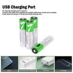 USB AAA Lityum iyon Şarj Edilebilir Pil, 1.5V 750mWh Şarj Edilebilir AAA Pil, 1 H Hızlı Şarj, C Tipi Bağlantı Noktası Kablosu ile 1200 Döngü, Sabit Çıkış, 8'li Paket