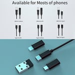 USB C adaptör seti – 60 W çoklu şarj adaptörü kablo Gadget USB-A, Micro,Light- Ning seyahat için USB kablosu kart saklama kutusu cep telefonları, kameralar ve daha fazlası için